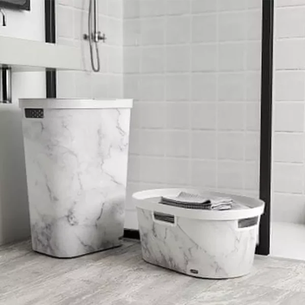 Καλάθι Ρούχων Πλαστικό Curver Infinity Marble 40L - Image 2