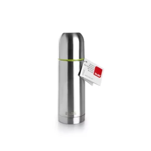 Mini θερμός-flask Ibili 150ml από ανοξείδωτο ατσάλι, με καπάκι-κύπελλο και πώμα-δοσομετρητή.