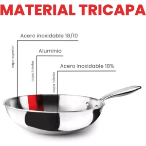 stainless steel wok